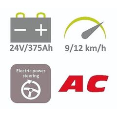  bis 2.000 Kg - Elektrischer Hub QX Pramac Elektrischer Niederhubwagen 2.000 kg - QX20P EVO - 1150 x 540 Tandem 12448401